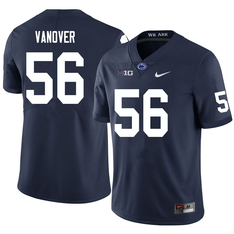Men #56 Amin Vanover Penn State Nittany Lions College Football Jerseys Sale-Navy